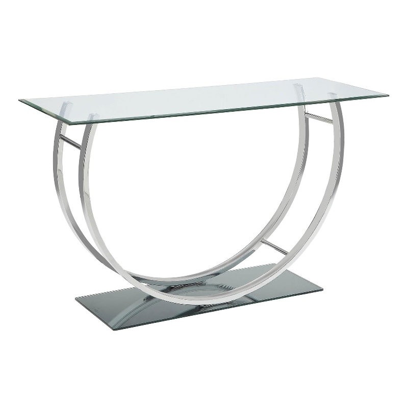 48 " W Glass Top Console Table