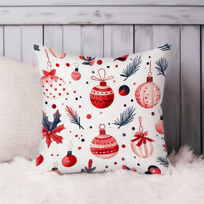 Holiday Christmas II Modern Throw Pillow Cover