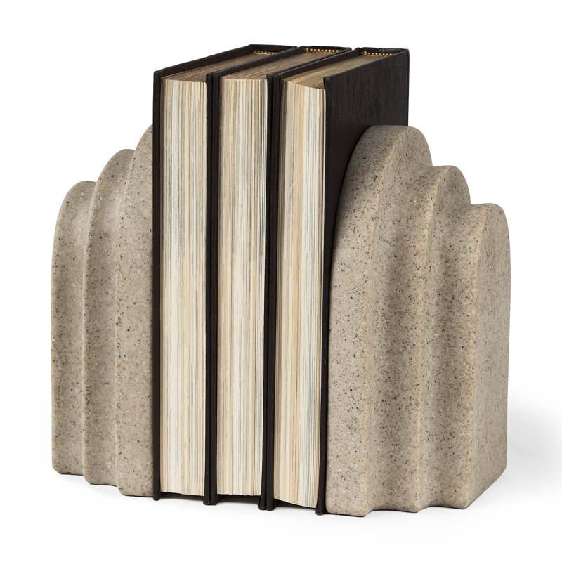 Serre-livres antidérapants Varro, Grès