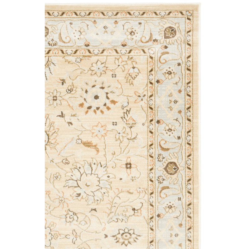 Tapis ivoire / gris Lavelle, Rectangle 3 pi x 5 pi
