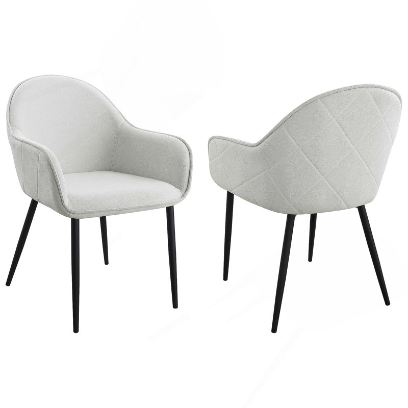 Ensemble de chaises à accoudoirs rembourrées Gresham, Grey