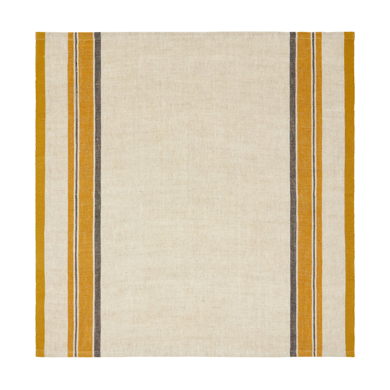 Antibes Napkin, Natural/Mustard
