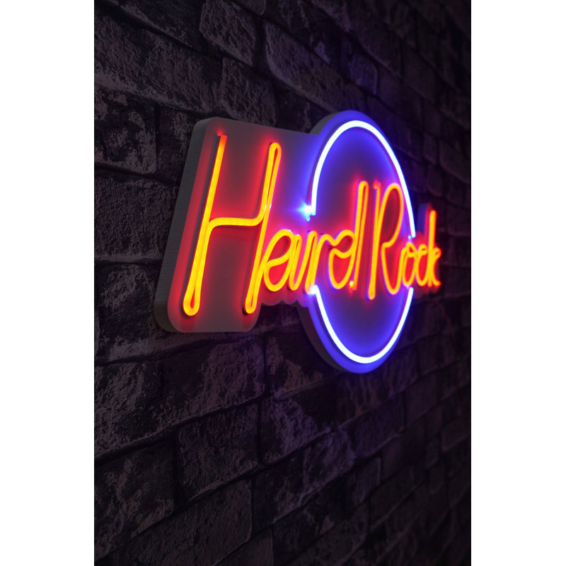 Flexible LED Neon Strip Lights, Waterproof IP67, 12V DC, 13.6 Watts, 12.6 x 23.6 x 0.8 inches | Colorful Blue & Red | Built-in Wall Hanging System | Perfect for Home Decor, Parties & Events