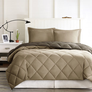3M King Comforter - 2 Shams, Grey, Reversible Comfort Grey Down Alternative Machine Washable