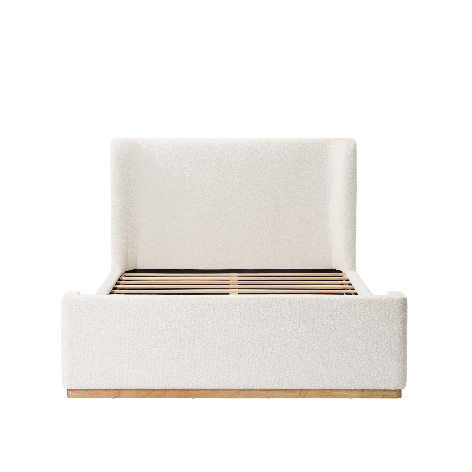 Abela Boucle Upholstered Sleigh Bed, Queen