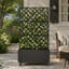 Galvanized Steel Raised Garden Bed with Trellis and Wheels for Outdoor Climbing Plants and Vegetables