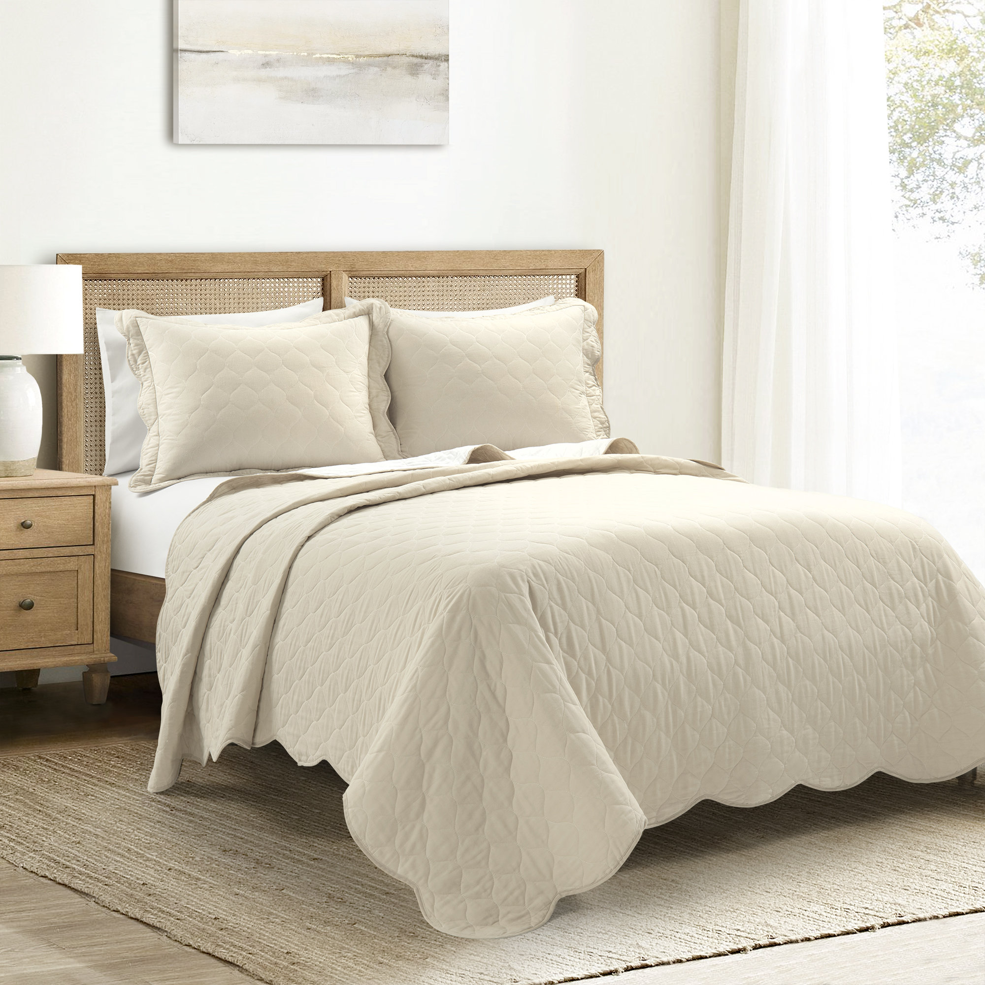 Birch Lane™ Yves 100% Cotton Quilt Set | Birch Lane