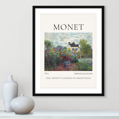Artists Garden in Argenteuil Print by Claude Monet