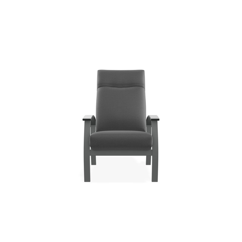 Chaise à dossier profond réglable en hauteur Belle Isle, Graphite, Éblouissement