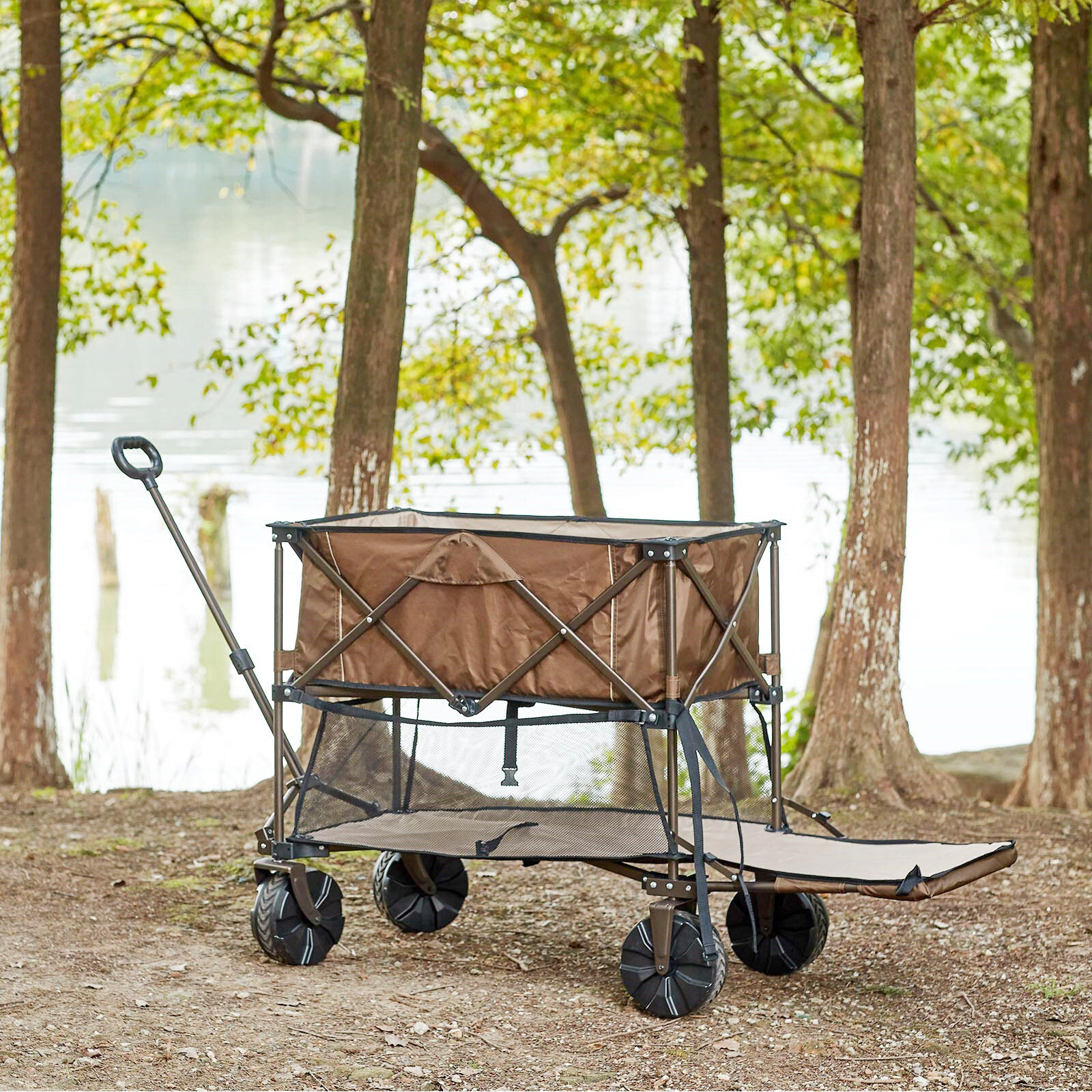 37.8'' H x 20'' W Utility Cart with Wheels