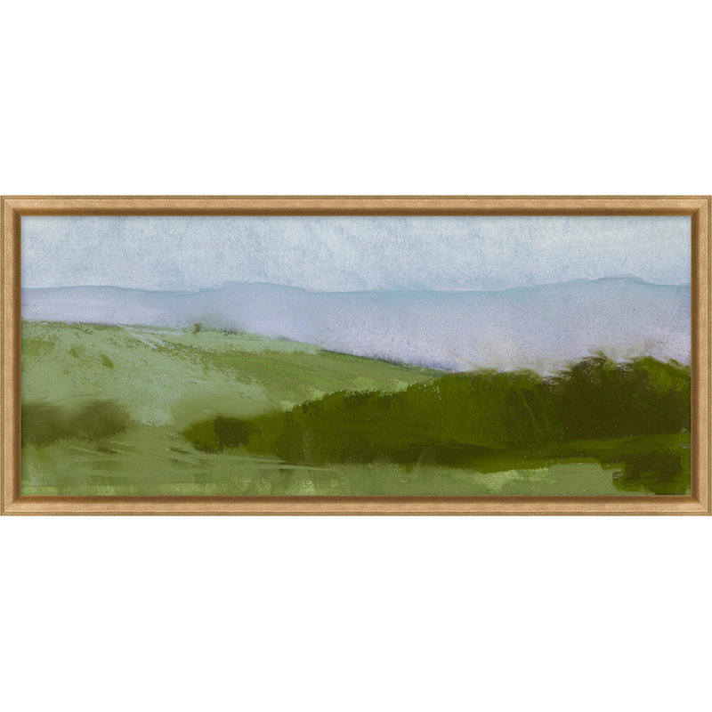 Salt Marsh 6 LG Print by Thom Filicia, 11.25" H x 25.25" W x 1" D, Gold