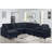 Sectional Sofa, Dark Blue-2123118715