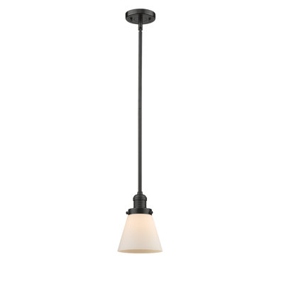 Luminaire suspendu conique à 1 lumière Milardo