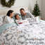Ensemble de literie réversible Southshore Fine Linens Happy Holidays, 6 pièces, 1 couette, 2 taies d'oreiller, 2 coussins décoratifs et 1 housse de coussin, Grand lit/très grand lit-1656192440