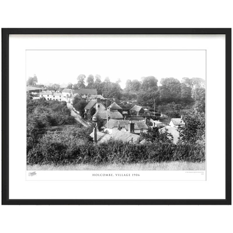 Holcombe, Village 1906 - Single Picture Frame Print, 40cm H x 50cm W x 2.3cm D