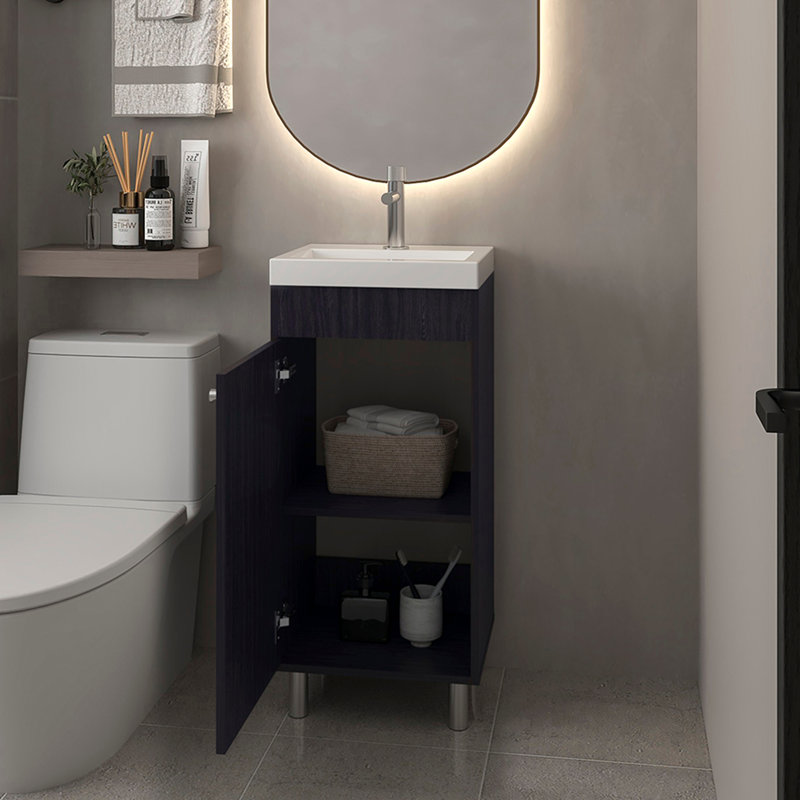 Lavabo de salle de bain Waterford, , Noir