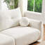 Mobilier en laine d'agneau confortable - 2 coussins inclus avec des caractéristiques ergonomiques, coussins, beige pour des espaces de détente