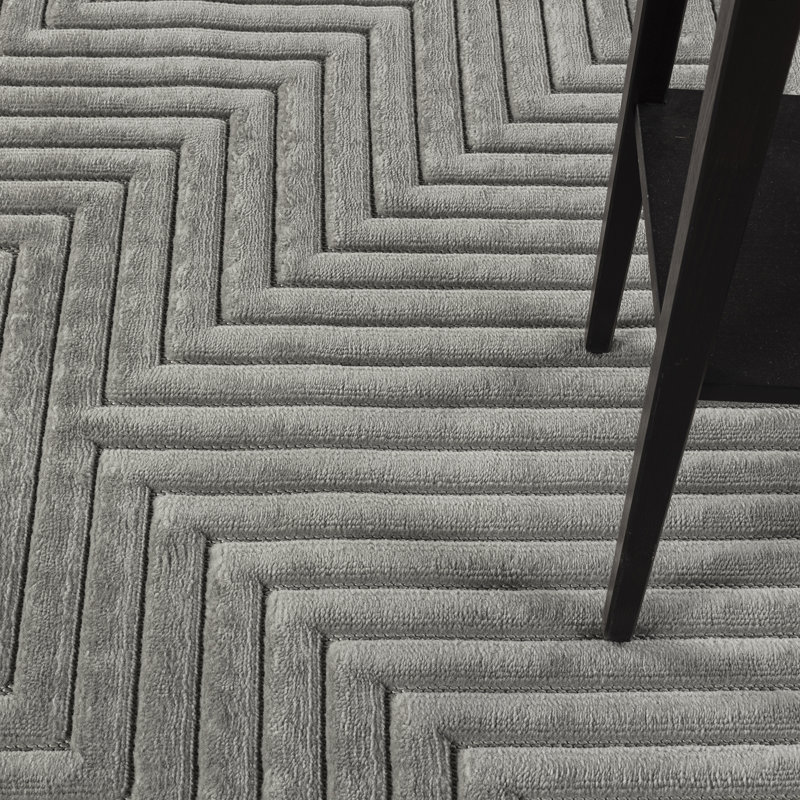Syier In- & Outdoor Scandi Modern Grey Area Rug, Rectangle 13'4" x 18'4"