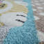 Tapis en polypropylène tissé à la machine gris et bleu Minnesota-2094285663