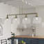 Luminaire suspendu linéaire à 4 lumières pour îlot de cuisine Barahona-1183702154-1183702156-1183702159