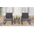 2 Person Outdoor Seating Set with Weather Resistant Frame and Durable Mesh Fabric 3 Piece Set-113688887