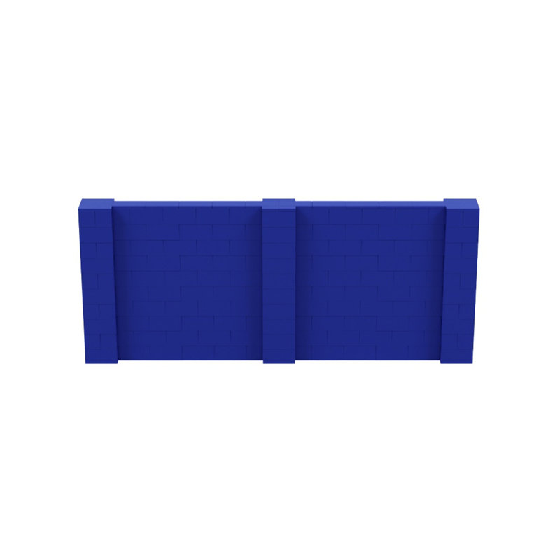 Ensemble mural de blocs géants 7 'T, H 60 po x l 144 po x P 12 po, Bleu