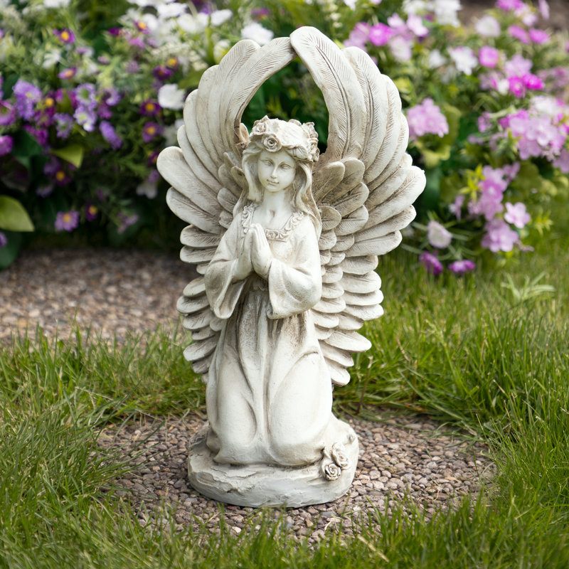 Statue de jardin d’extérieur 15,25 "agenouillant en prière