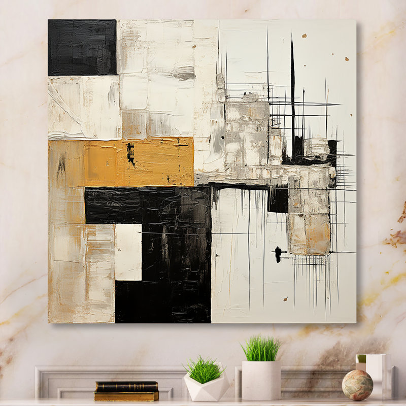 - Décoration murale abstraite en métal, H 30 po x l 30 po x P 1 po