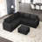 Aubade L-Shaped Modular Storage Sofa Set-685543999