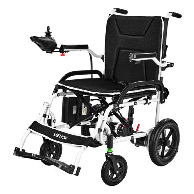 Electric Wheelchair for Adults, 220lbs Capacity, Foldable & Lightweight Motorized Wheelchair, 12-Mile Long Travel Range, All-Terrain Powered Chair, Portable for Seniors & Disabled