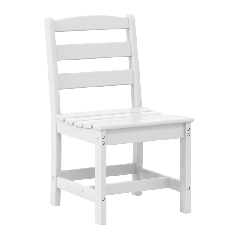 Chaise d'appoint de patio, Blanc