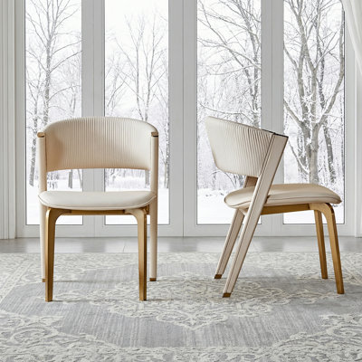 Dugal Modern Luxury Beige Dining Chair