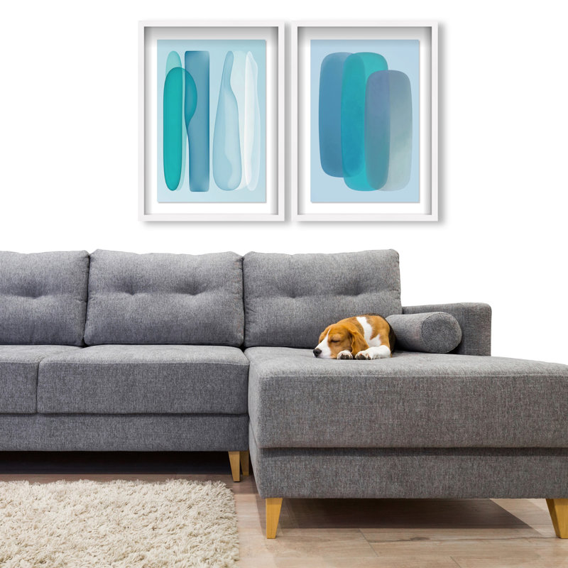 Glacier Gradients Set Set by Oliver Gal, 33"H x 23"W, White Shadowbox