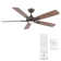 Mykonos 5 - Blade Smart Ceiling Fan with Remote Control and LED Light Kit Included, Works With Alexa and iOS / Android App