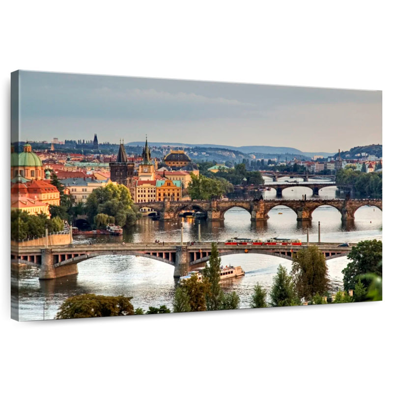 Rorry View Of Prague, 8" H x 12" W