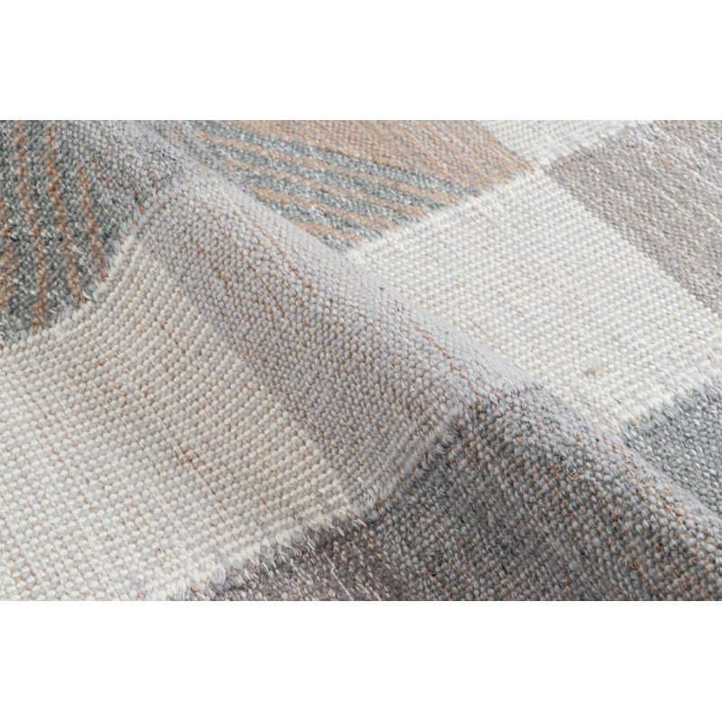 Rug & Kilim’S Scandinavian Style Rug In Blue And Gray, With Geometric Patterns