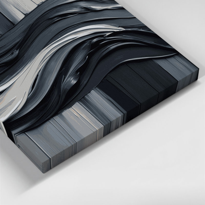 Art mural horizontal sur toile à rayures horizontales, H 8 po x l 10 po