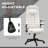 High Back Vibration Massage Office Chair With 6 Vibration Points, Heated Reclining PU Leather Computer Chair With Armrest And Remote