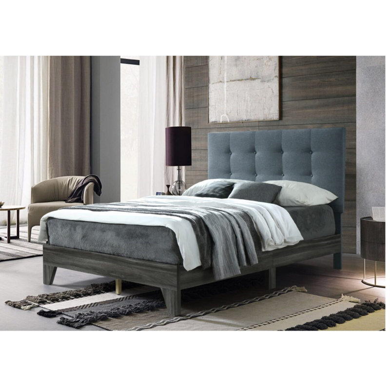 Albee Upholstered Platform Bed, Twin