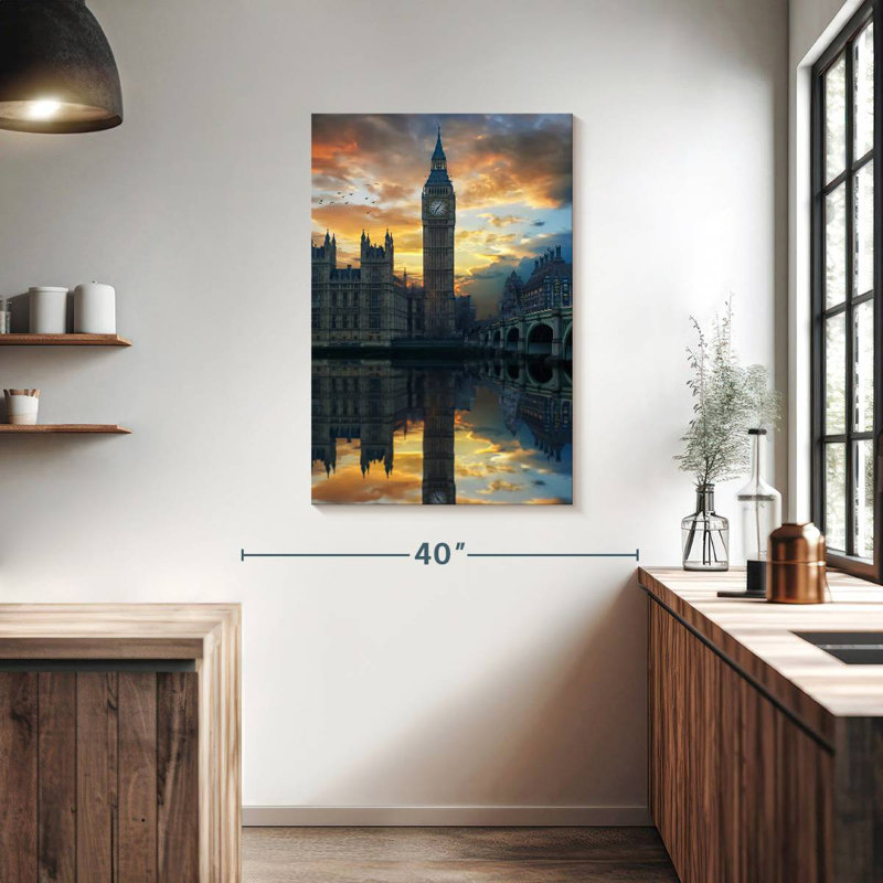 Aime Big Ben At Sunset, 39" H x 26" W