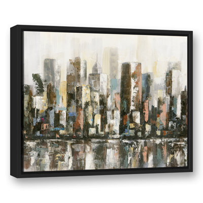 Paysage urbain réfléchissant - Peinture