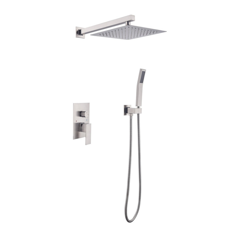 Ensemble de douche mural 10 po, Nickel brossé