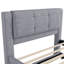 Lit plateforme tapissier avec lit gigogne-1381114112