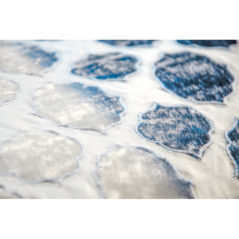 Tile Square Pillow Cover & Insert, Azul