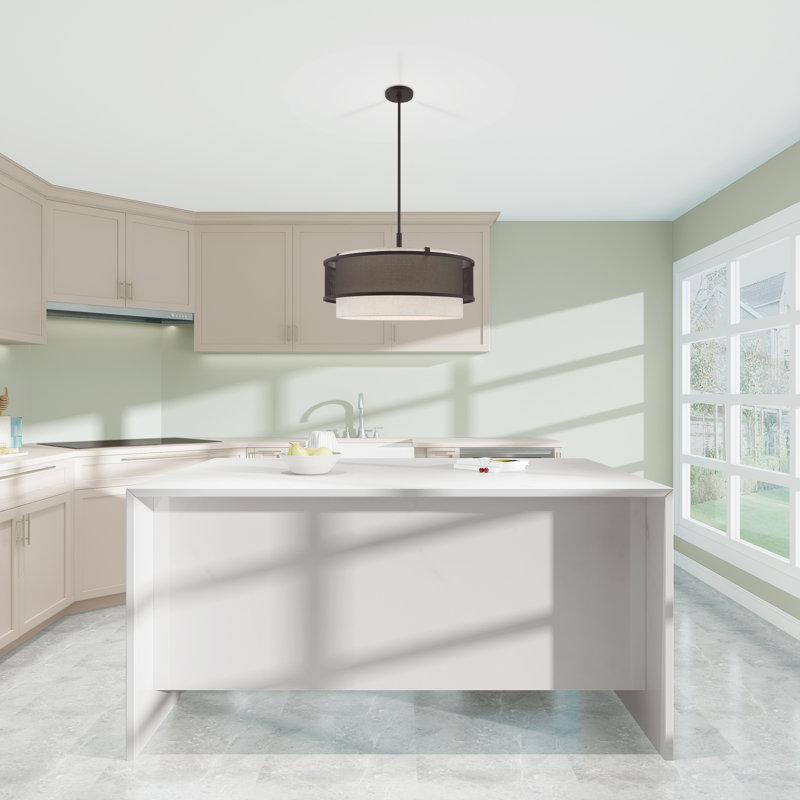 Nedra 5 - Light Dimmable Drum Chandelier