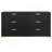 Lexie Black And Gold 6-Drawer Rectangular Dresser-129831745