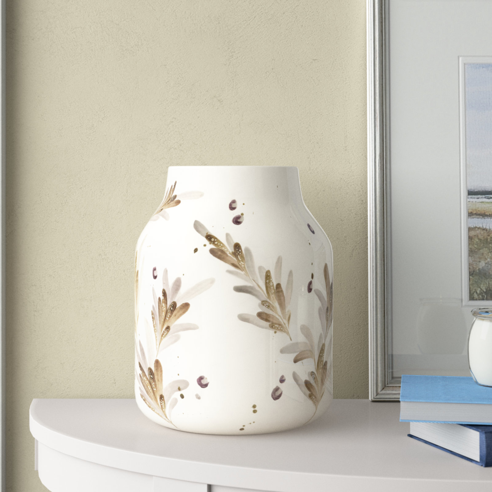 Nyota 11.75'' Handmade Terracotta Table Vase