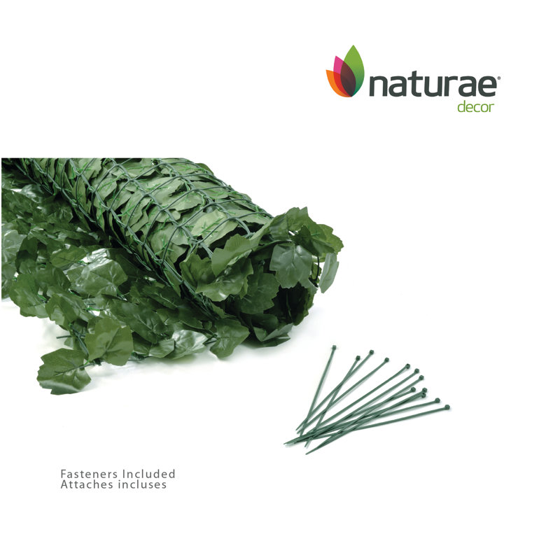Naturae Decor Green Faux Ivy Privacy Screen for Outdoor Use