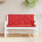 Garden Bench Cushion Set of 2 Red Oxford Fabric 100 Percent Polyester Outdoor Bench Cushions-1921456669-1921456694
