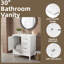 Ensemble de meuble-lavabo moderne 30 po avec meuble-lavabo et lavabo 30 po-170162407